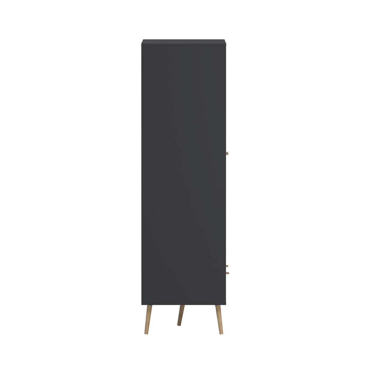 OMARA S KLASIČNIMI VRATI, siva  - siva/barve hrasta, Design, leseni material/les (98,7/200,1/58,1cm) - Livetastic