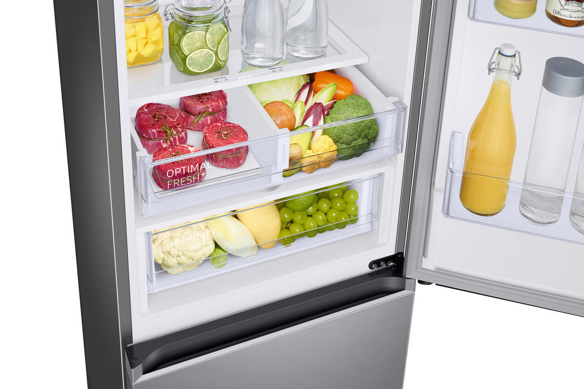 KÜHL-GEFRIER-KOMBINATION RB34C605CS9/EF  - Silberfarben, Basics, Glas/Kunststoff (59,5/185,3/65,8cm) - Samsung