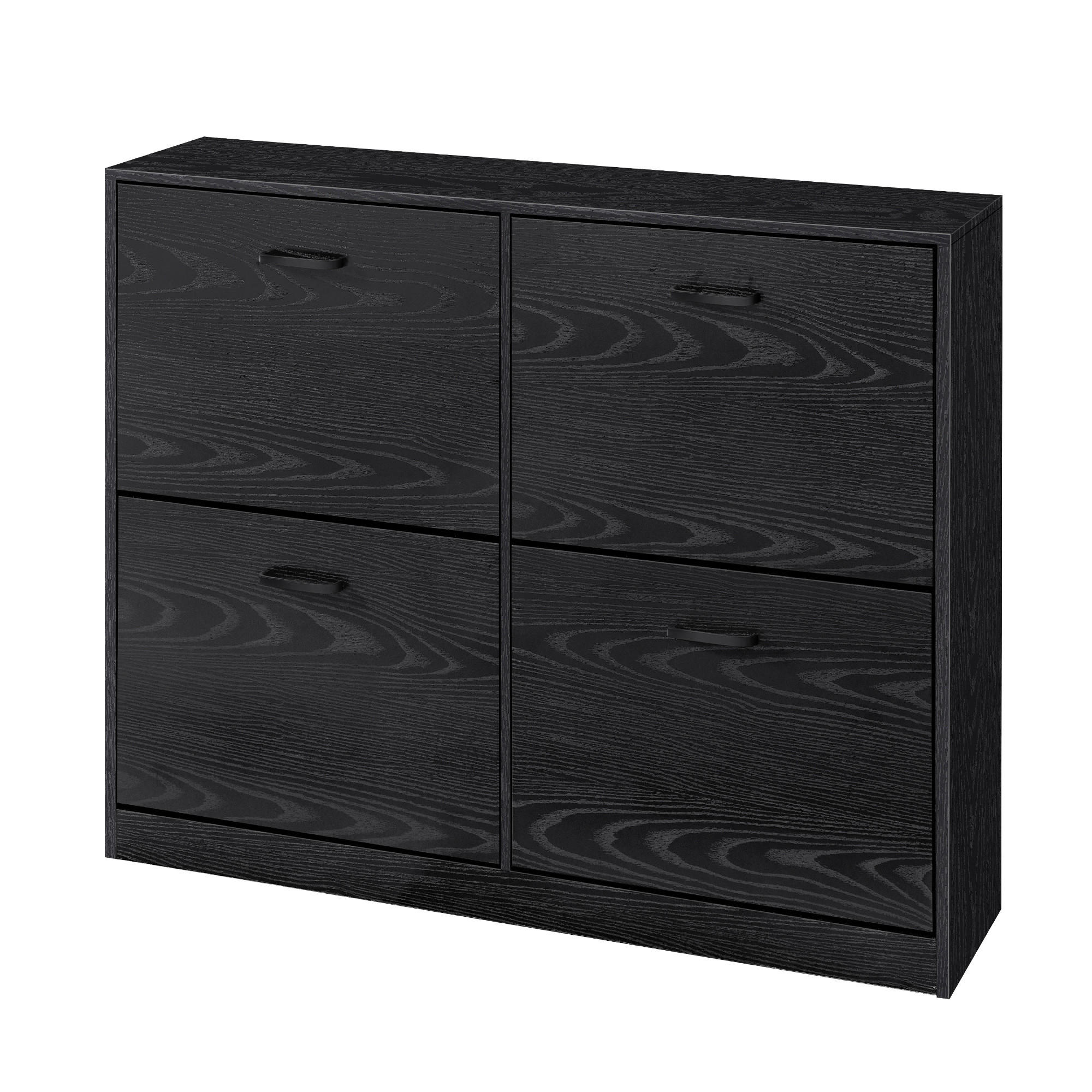 SCHUHKIPPER  in 105,5/82,7/24 cm  - Schwarz, Trend, Holzwerkstoff/Metall (105,5/82,7/24cm) - Boxxx