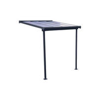 TERRASSENÜBERDACHUNG 230/257/230 cm   - Grau, Basics, Metall (230/257/230cm)