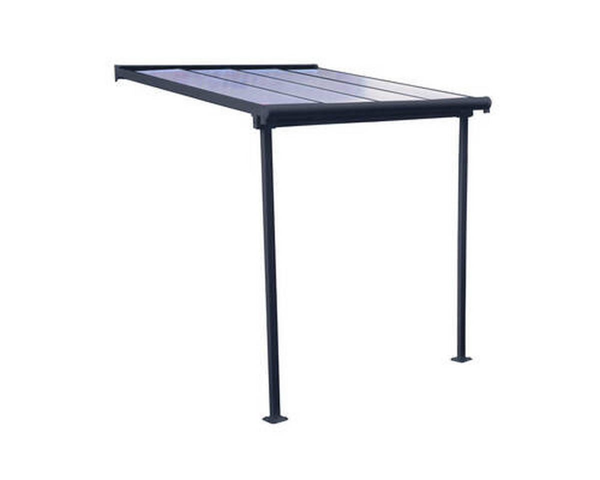 TERRASSENÜBERDACHUNG 230/257/230 cm   - Grau, Basics, Metall (230/257/230cm)