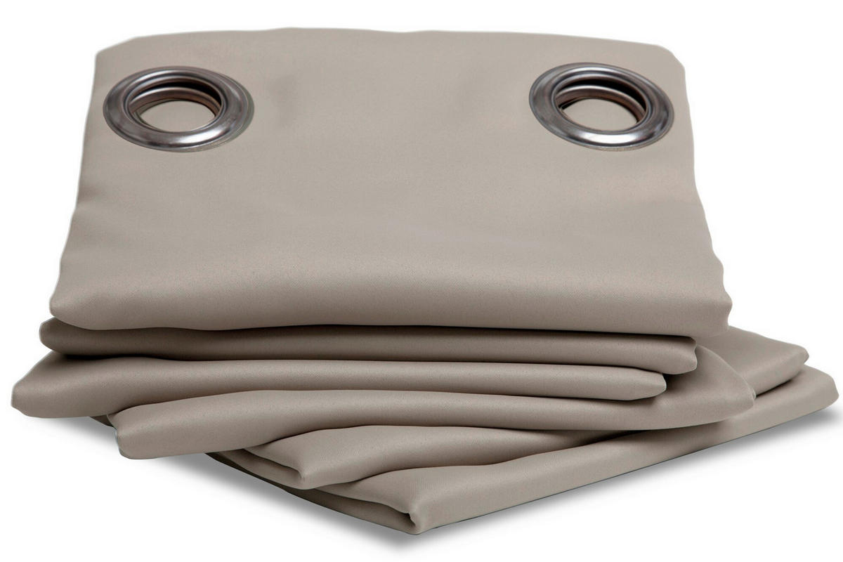 VERDUNKELUNGSVORHANG Verdunkelung  - Taupe, Basics, Textil (140/260cm)