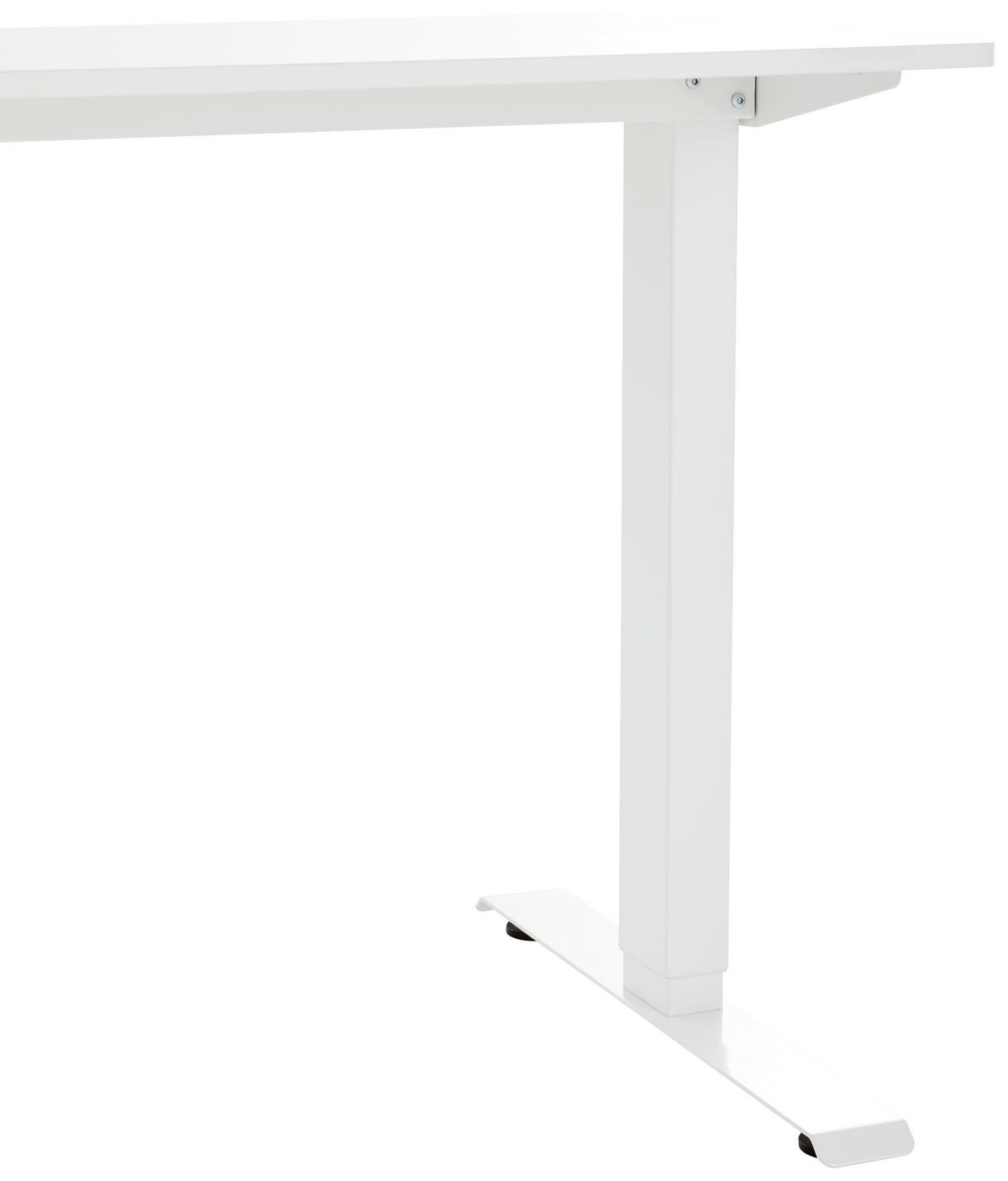 SCHREIBTISCH höhenverstellbar  - Weiß, MODERN, Holzwerkstoff/Metall (120/60/68,8-118,5cm) - Livetastic