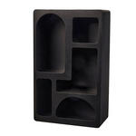 WANDREGAL  - Schwarz, LIFESTYLE, Holz (39,5/60/12cm) - Ambia Home