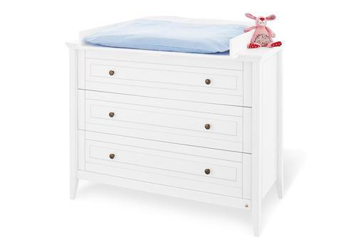 WICKELKOMMODE Pinolino Smilla Weiß  - Weiß, Basics, Holz/Metall (115/77/101cm) - Pinolino