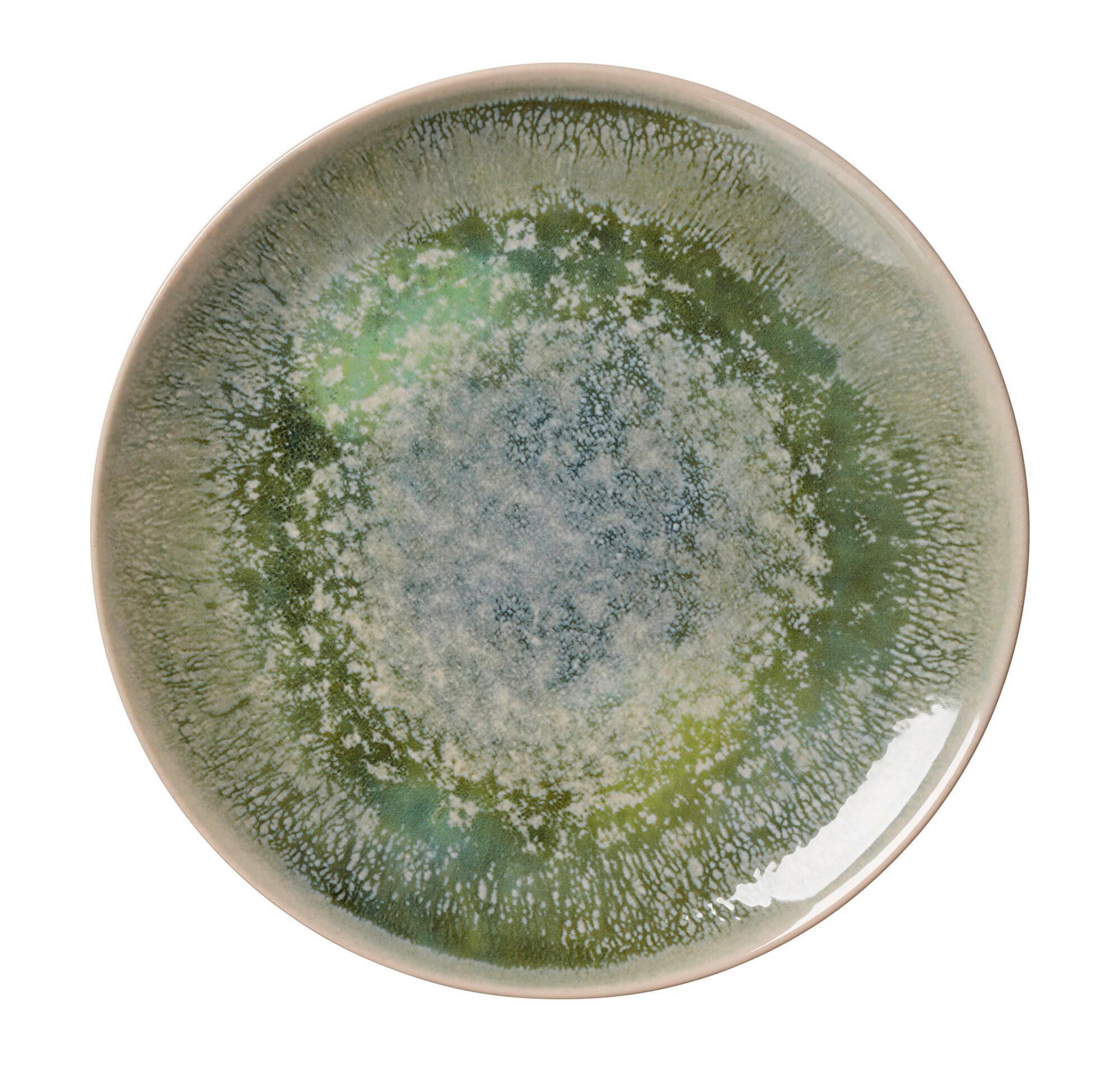 LAPOSTÁNYÉR  - krém/zöld, Design, kerámia (26/26/3cm) - Ritzenhoff Breker
