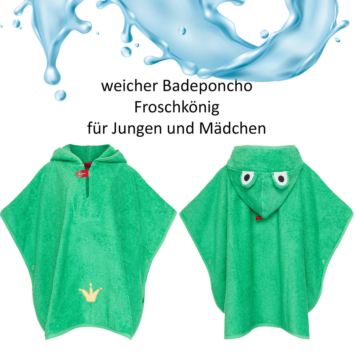 KAPUZENBADETUCH    - Grün, Basics, Textil (70/55cm)