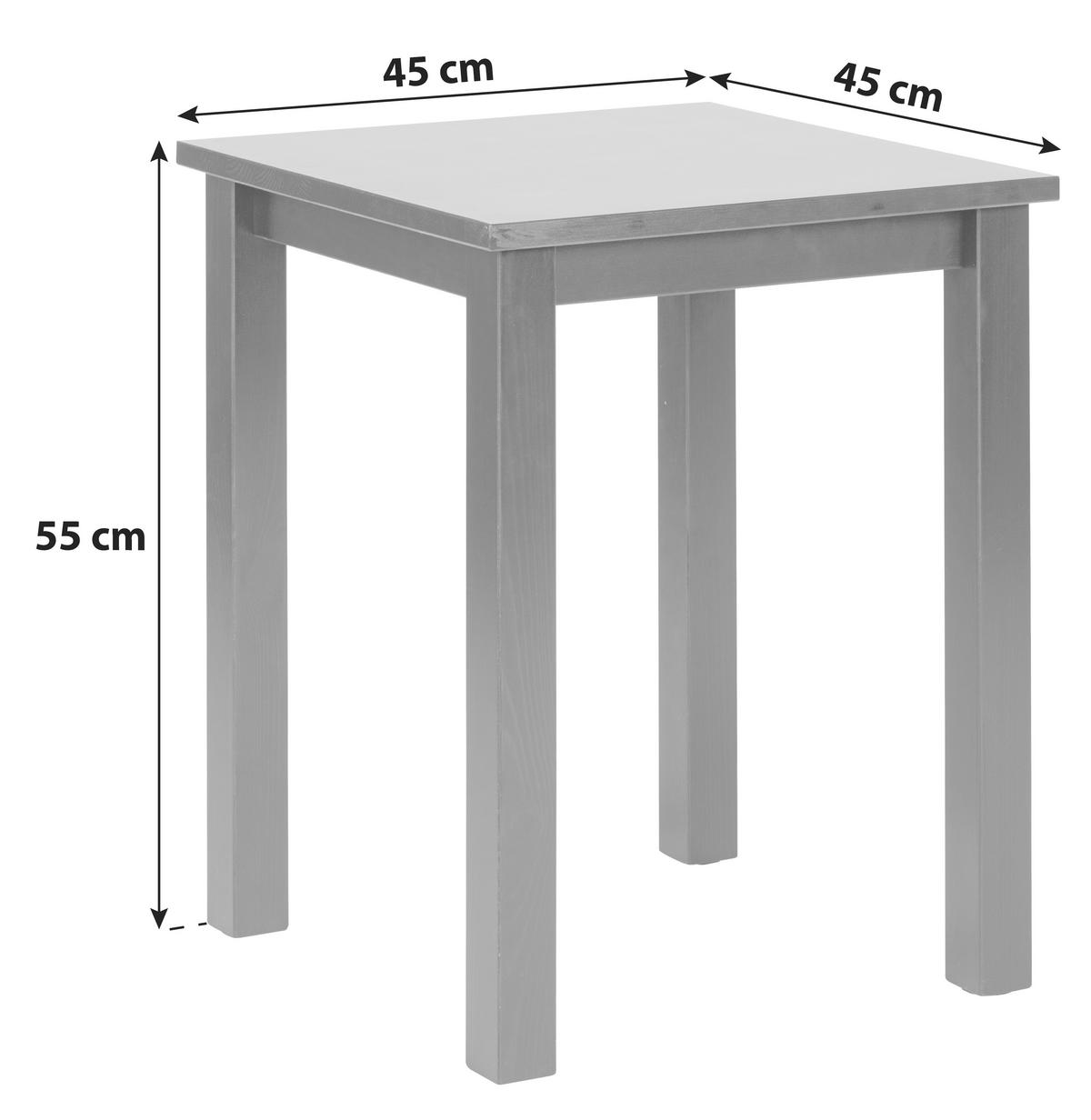 BEISTELLTISCH in Holz 45/45/55 cm  - Schwarz, Basics, Holz (45/45/55cm) - MID.YOU