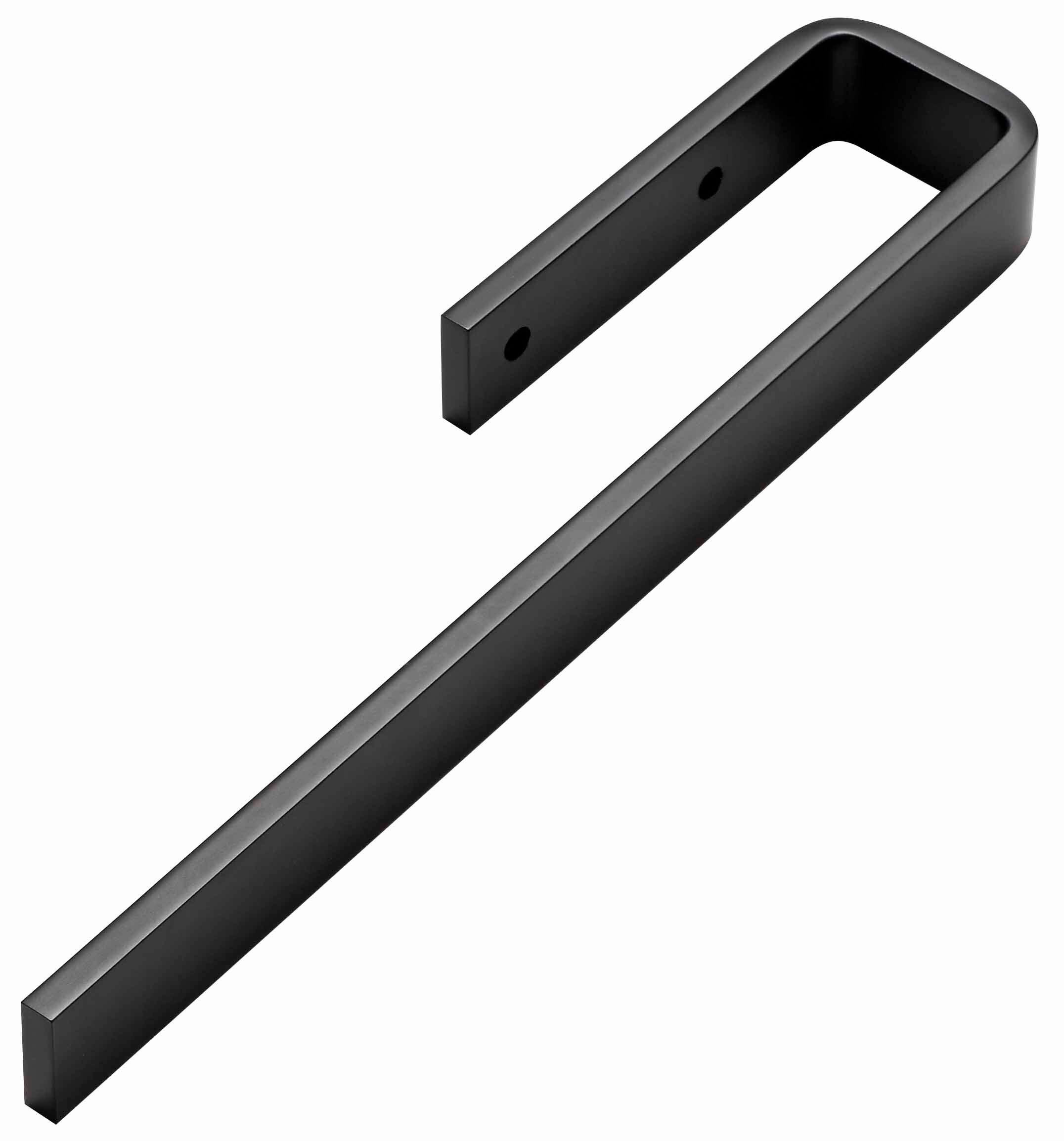 HANDTUCHHALTER Schwarz  - Schwarz, Basics, Metall (6,5/3/32,5cm) - Dieter Knoll