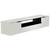 LOWBOARD  in 210/41/45 cm  - Weiss/Schwarz, Design, Glas/Holzwerkstoff (210/41/45cm) - Moderano