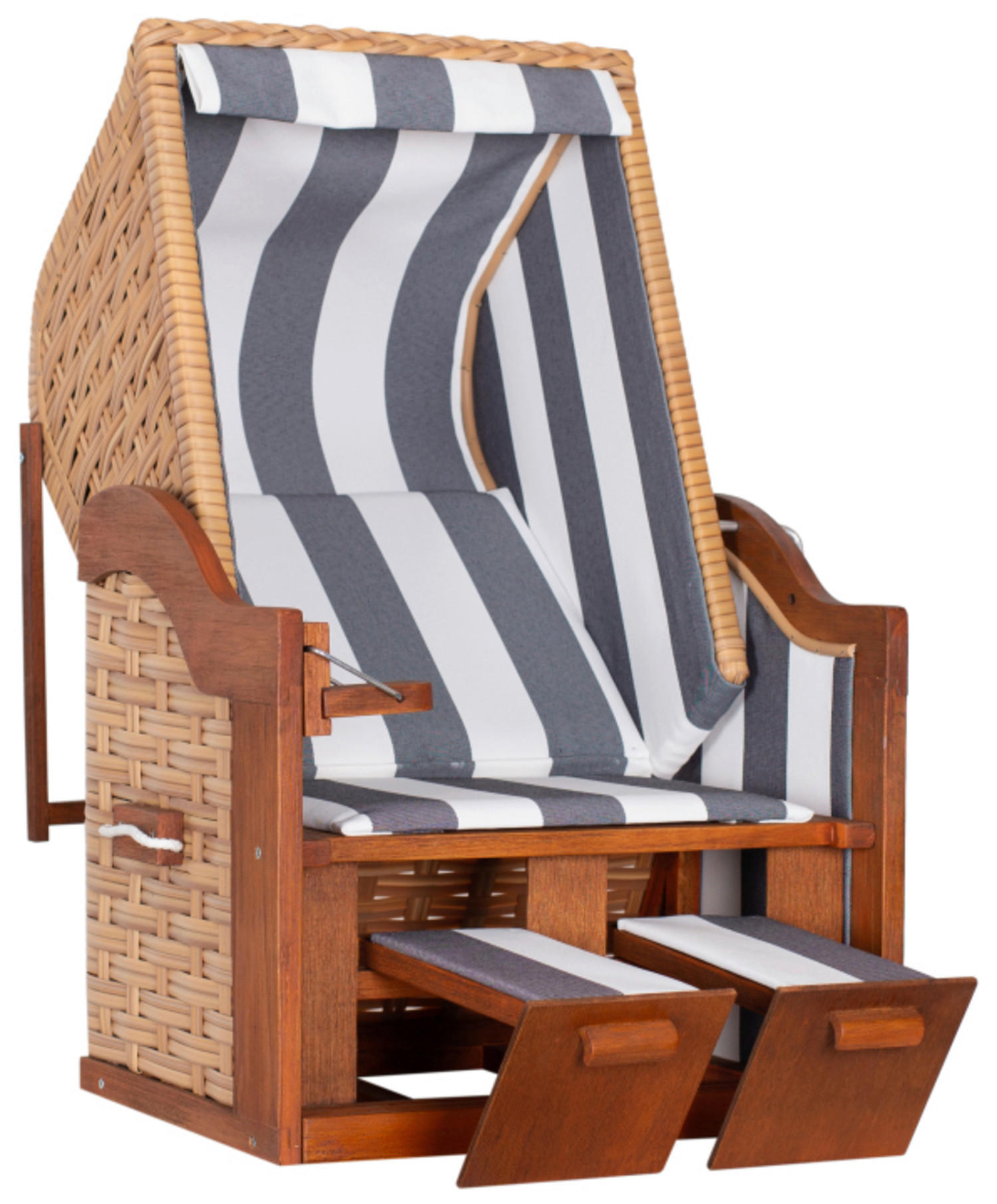 STRANDKORB Braun  - Braun, MODERN, Holz/Textil (40/59/32cm)