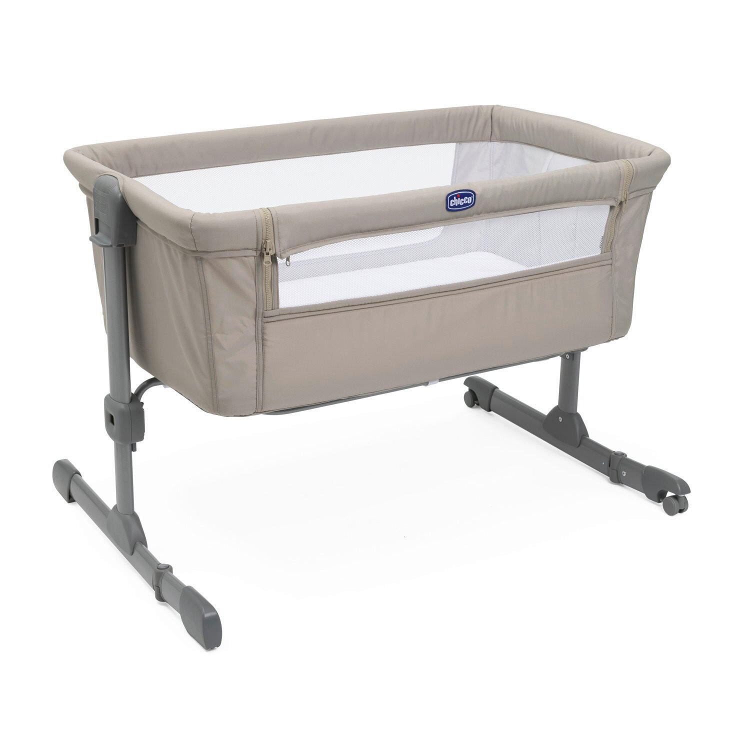 BEISTELLBETT NEXT2ME ESSENTIAL - Beige, Basics, Textil/Metall (98/65/80/70,5cm) - Chicco