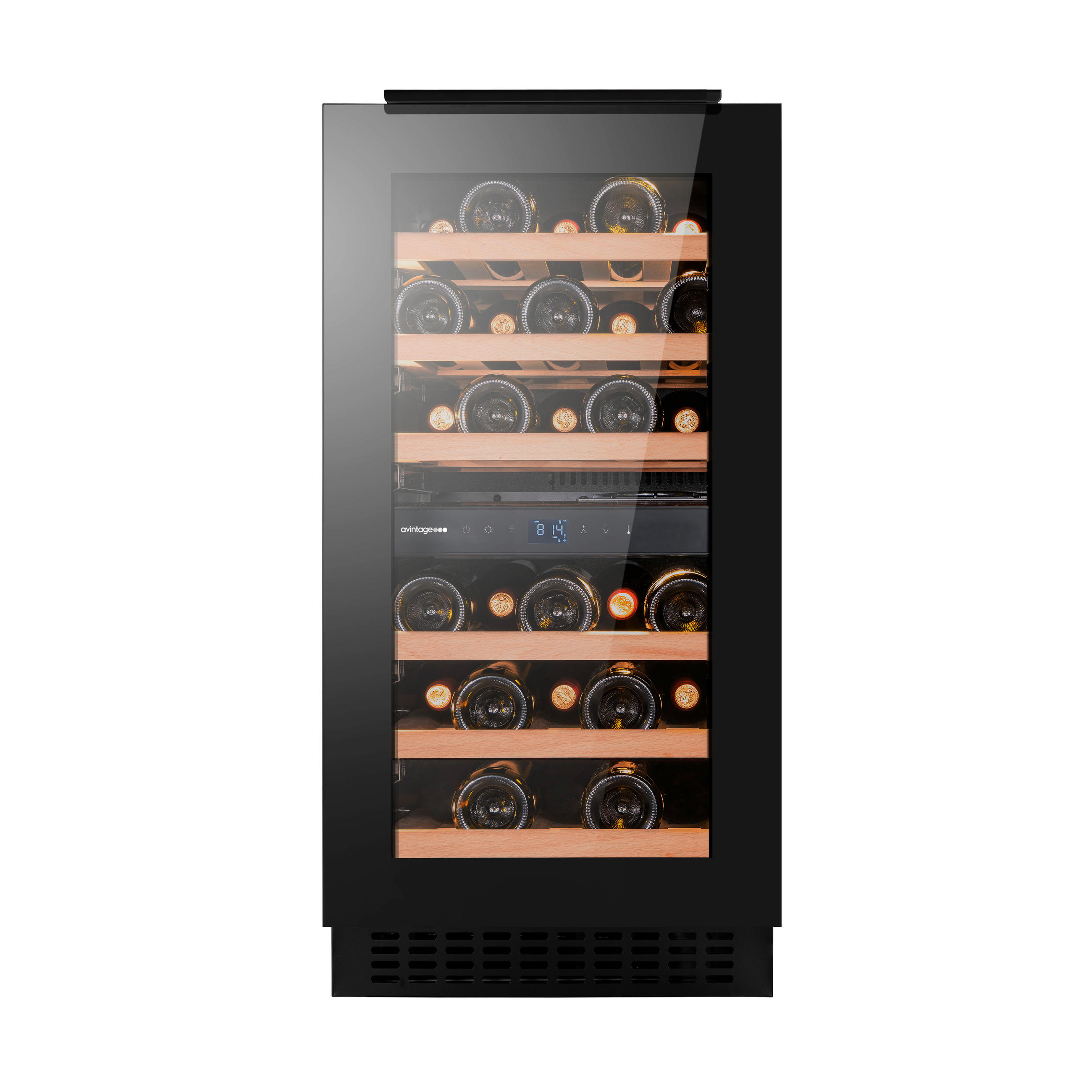 WEINKÜHLSCHRANK AVU31D88  - Basics, Glas/Holz (39,5/81,7/57cm)