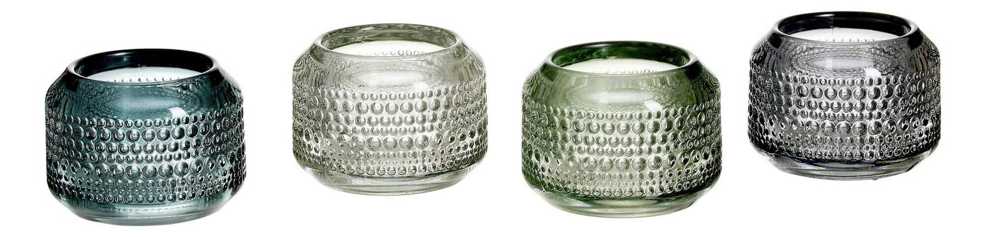 TEELICHTHALTER  - Blau/Petrol, Trend, Glas (8/8/6cm) - Ritzenhoff Breker