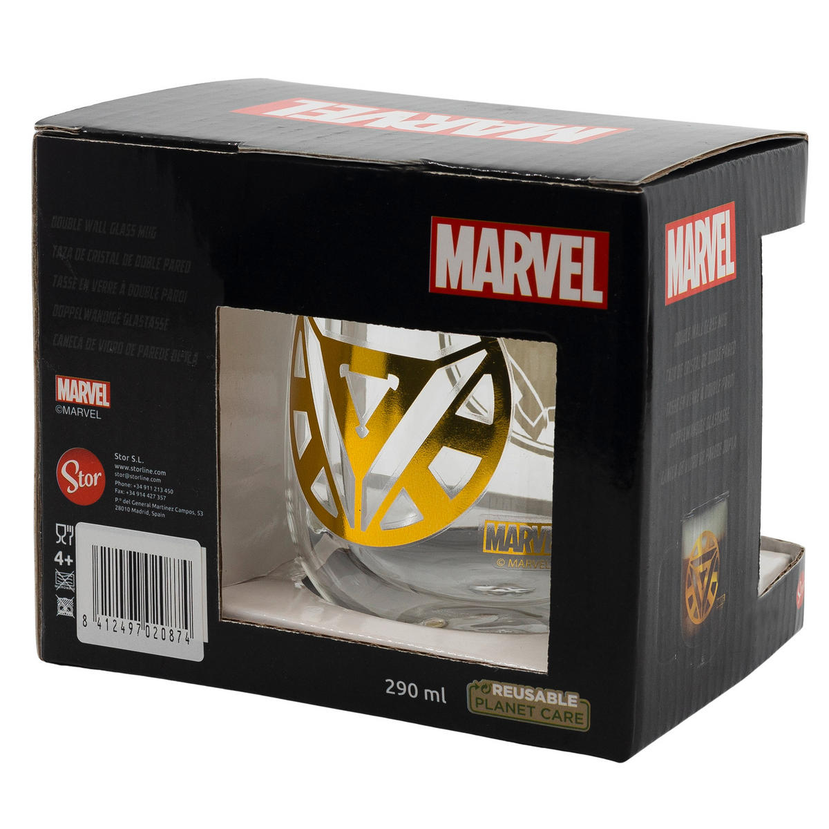 TEEGLAS Iron Man   - Klar/Transparent, Basics, Glas (290ml) - Marvel
