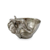 DÍSZTÁL - ezüstszínű, Basics, fém (38.5/27.5/20.5cm)