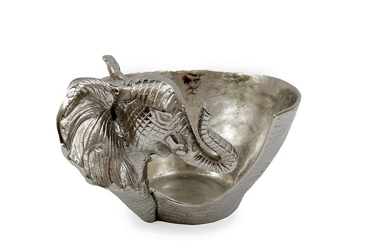 DÍSZTÁL - ezüstszínű, Basics, fém (38.5/27.5/20.5cm)