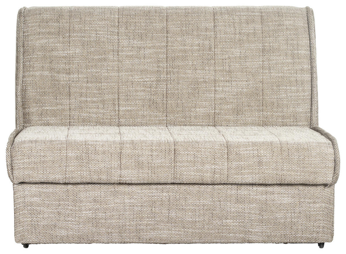 Dvosed z ležiščem,  rjava tekstil  - črna/rjava, Konvencionalno, tekstil (126/87/110cm) - Boxxx