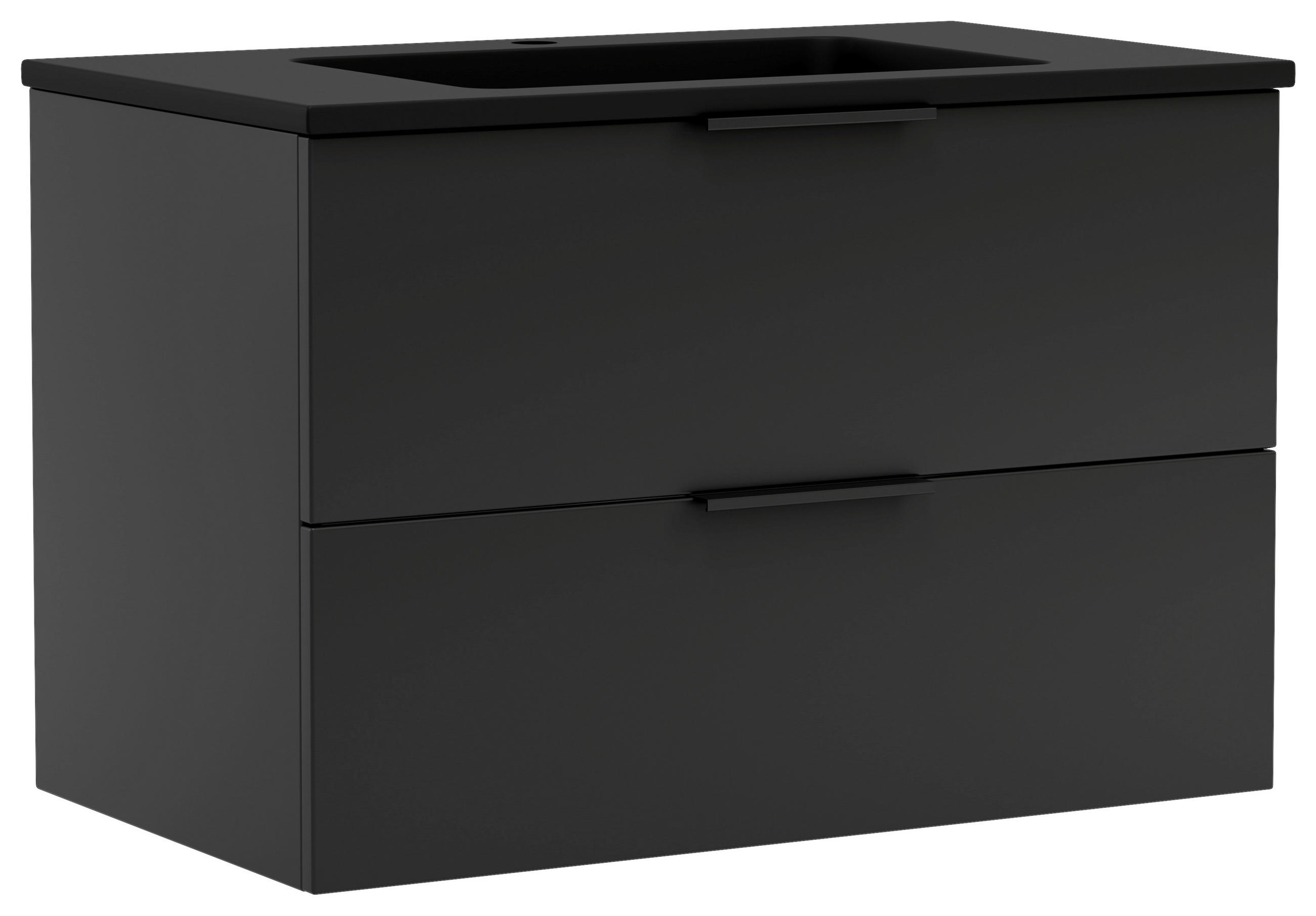 WASCHTISCHKOMBI 80 cm  - Schwarz, MODERN, Keramik/Holzwerkstoff (80cm) - Held