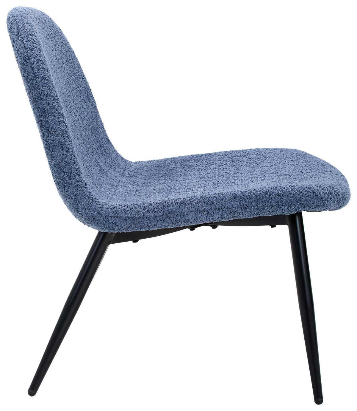 KŘESLO, dřevo, kov, textil, modrá, černá - modrá/černá, Design, kov/dřevo (63/82/74cm) - Livetastic