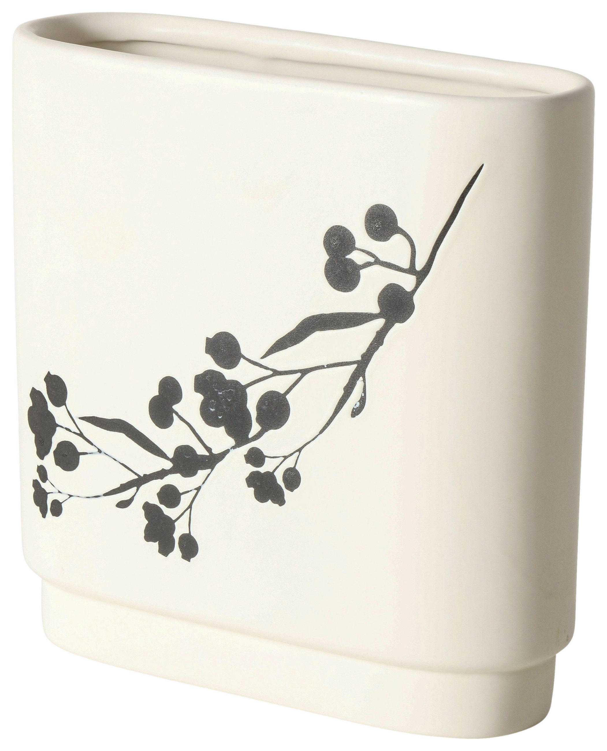 VASE  - Schwarz/Weiß, Trend, Keramik (20/7/20cm)