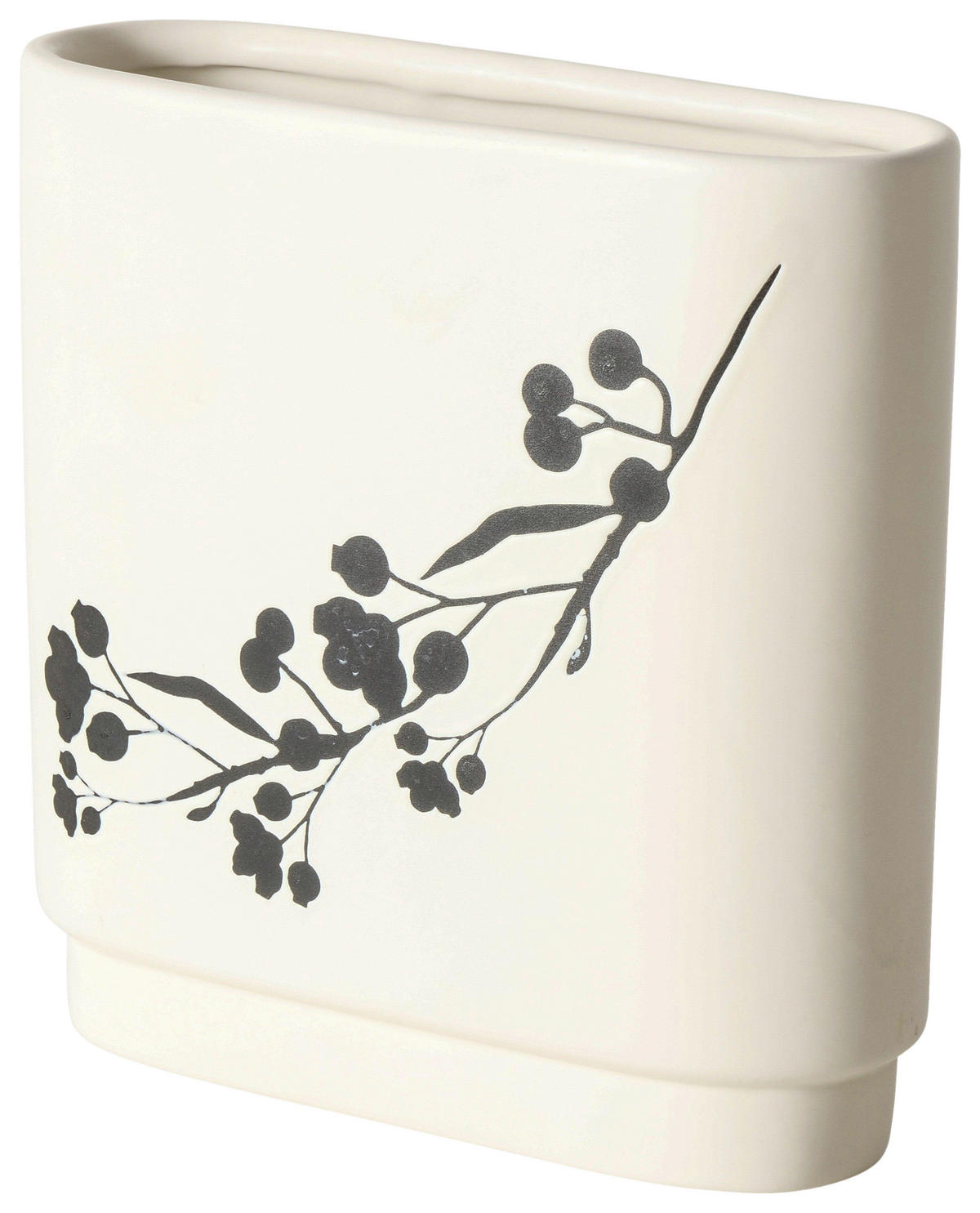 VASE  - Schwarz/Weiß, Trend, Keramik (20/7/20cm)