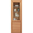 VITRINE in massiv Kernbuche Kernbuche - Kernbuche/Grau, KONVENTIONELL, Glas/Holz (66/204/38cm) - Voleo
