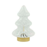 LED-TISCHLEUCHTE 14/20/14 cm  - Klar/Goldfarben, Basics, Glas/Metall (14/20/14cm) - Light & Living