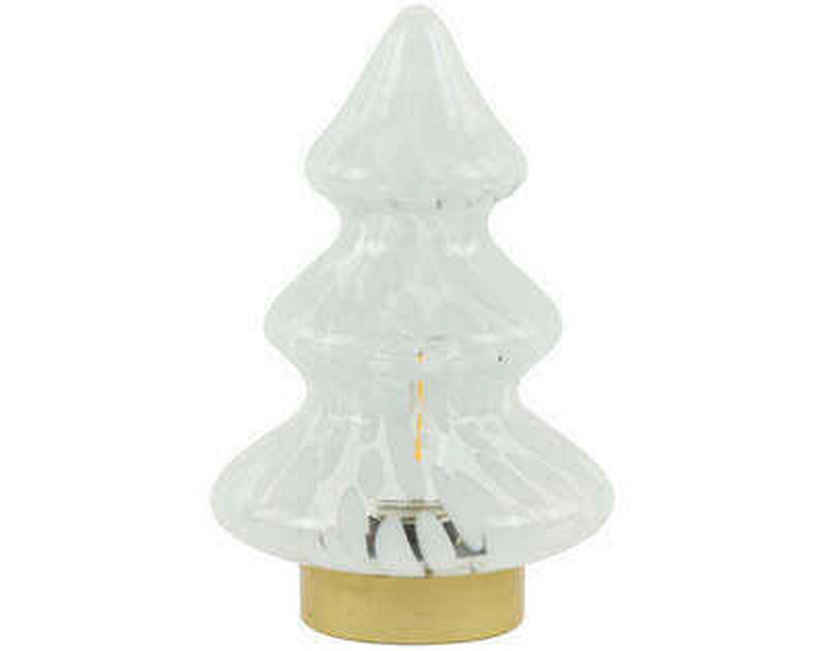 LED-TISCHLEUCHTE 14/20/14 cm  - Klar/Goldfarben, Basics, Glas/Metall (14/20/14cm) - Light & Living