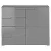 KOMMODE Spice  in 100/80/40 cm  - Silberfarben/Grau, Basics, Holzwerkstoff/Kunststoff (100/80/40cm) - Carryhome