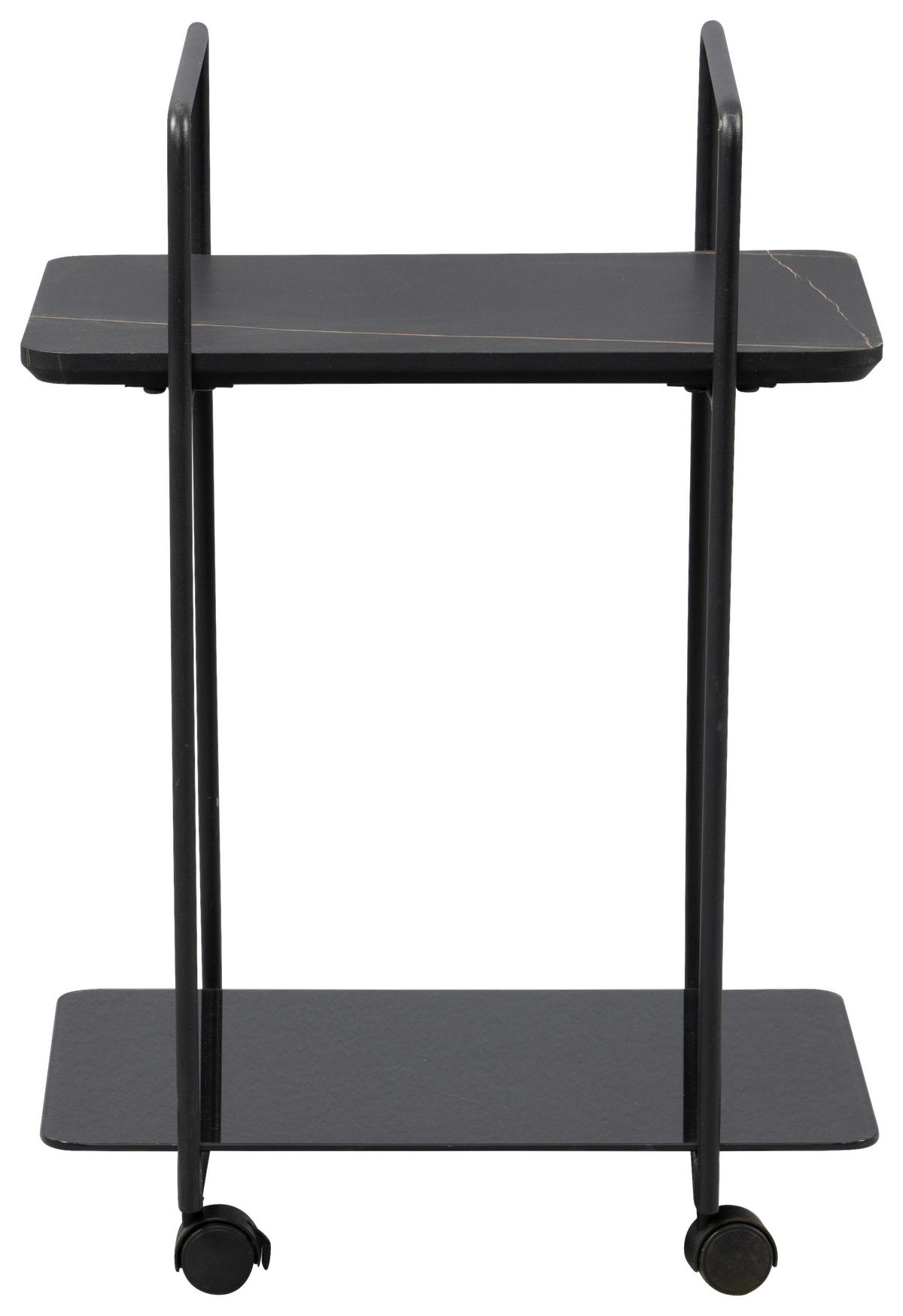 SERVIERWAGEN Schwarz  - Schwarz, Basics, Glas/Holzwerkstoff (45/35/65cm)