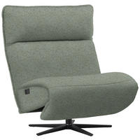 RELAXSESSEL in Textil Thymiangrün  - Thymiangrün/Schwarz, Modern, Textil/Metall (90/106/96cm) - Chilliano