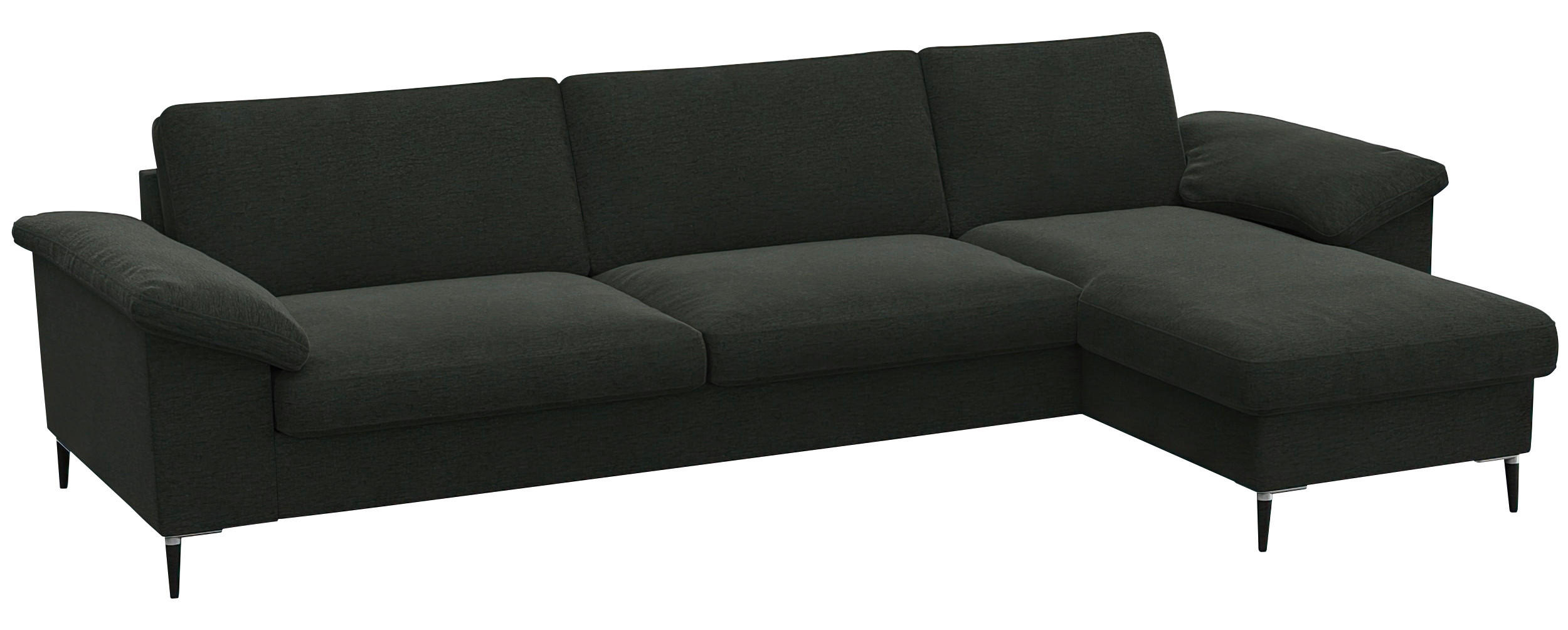 Thumbnail - Livetastic Ecksofa, Waldgrün, Textil, 3-Sitzer, Ottomane rechts, L-Form, 274x159 cm, Made in EU, Oeko-Tex® Standard 100,...