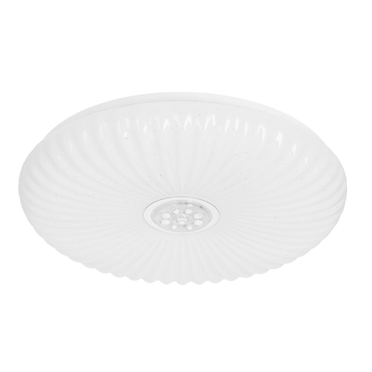 LED-DECKENLEUCHTE 38/38/7 cm   - Weiß, KONVENTIONELL, Kunststoff/Metall (38/38/7cm)