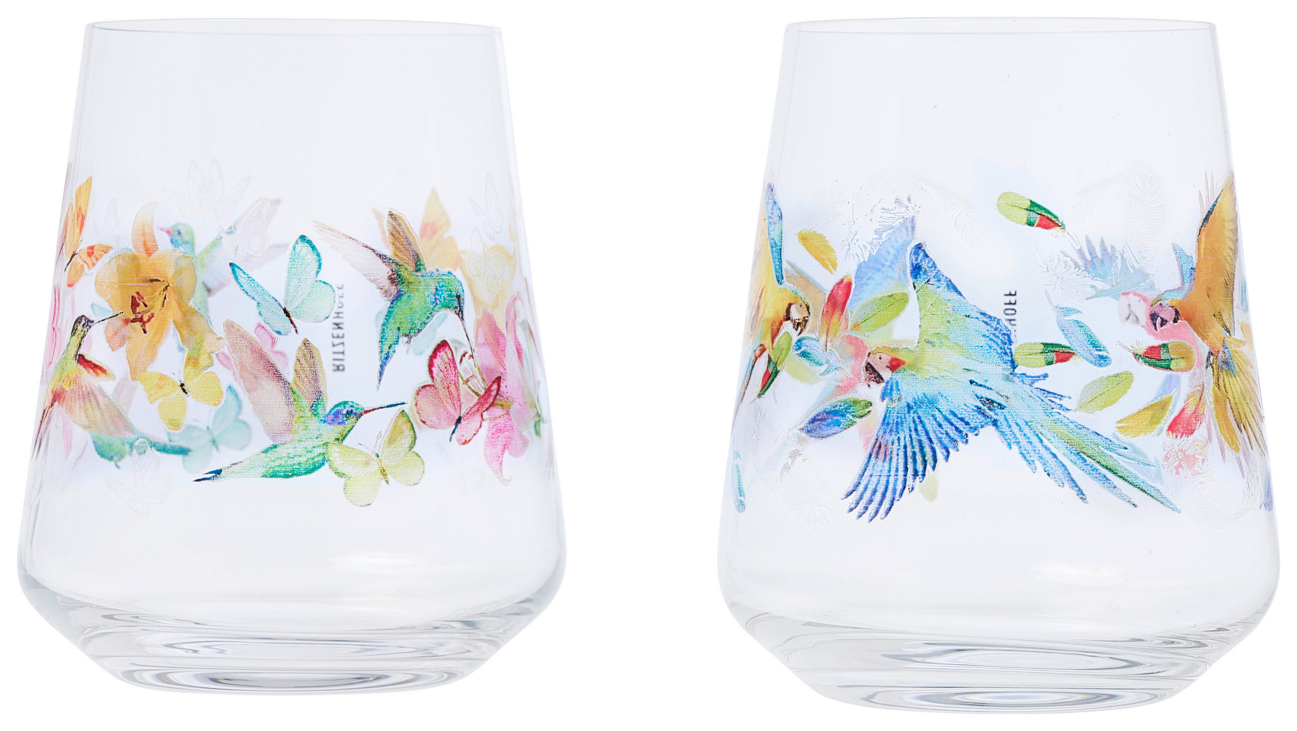 GLÄSERSET Sommerrausch Allround  2-teilig  - Transparent/Multicolor, Trend, Glas (9,2/11,0cm) - Ritzenhoff