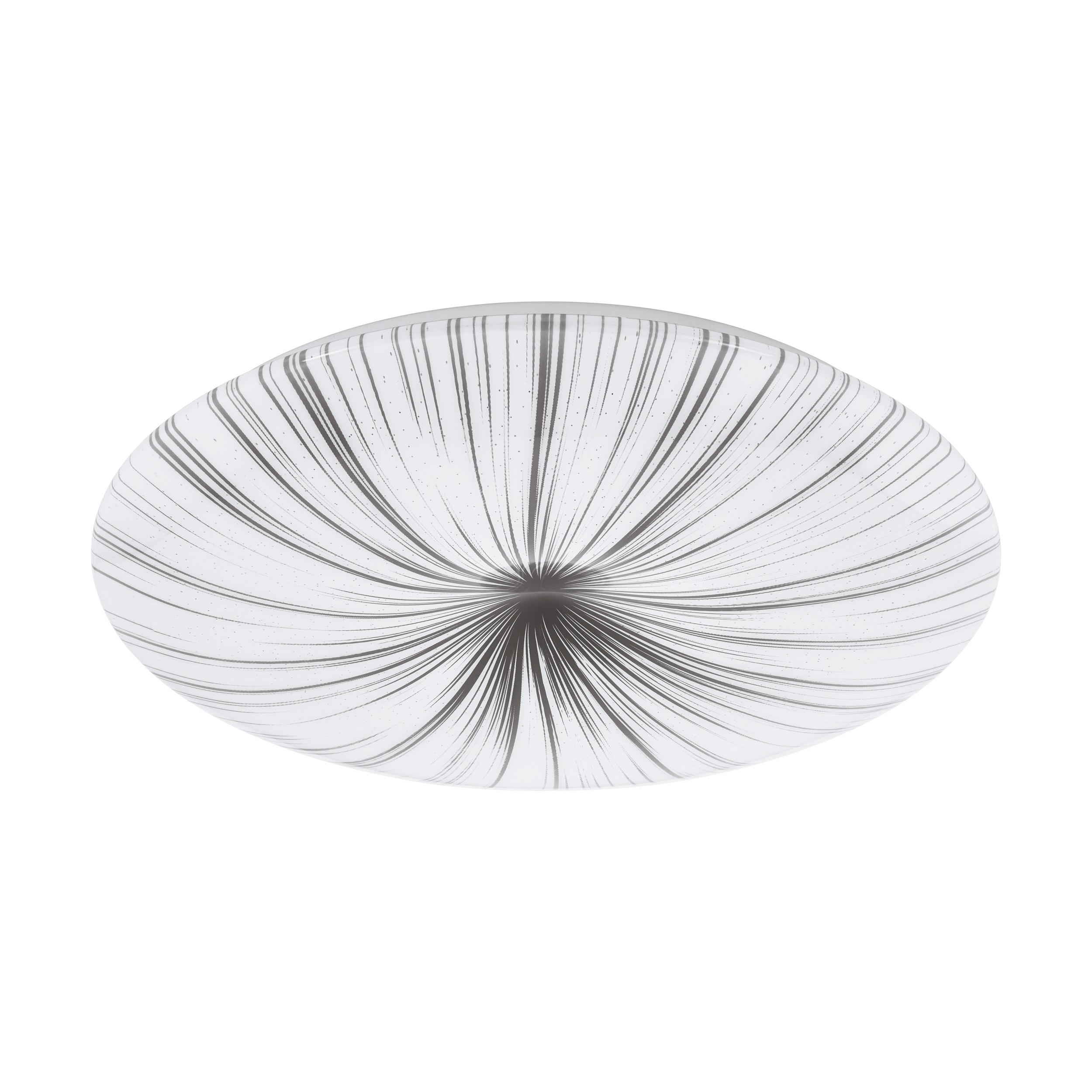 LED-DECKENLEUCHTE Nieves 51/7 cm   - Silberfarben/Weiß, KONVENTIONELL, Kunststoff/Metall (51/7cm) - Eglo