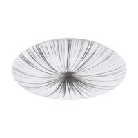 LED-DECKENLEUCHTE Nieves 51/7 cm   - Silberfarben/Weiß, KONVENTIONELL, Kunststoff/Metall (51/7cm) - Eglo
