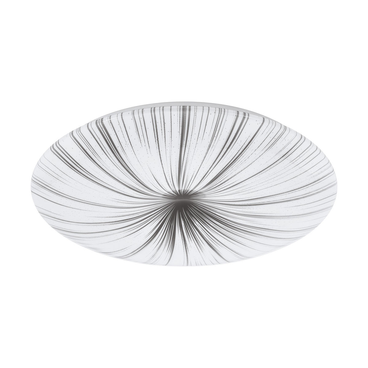 LED-DECKENLEUCHTE Nieves 51/7 cm   - Silberfarben/Weiß, KONVENTIONELL, Kunststoff/Metall (51/7cm) - Eglo