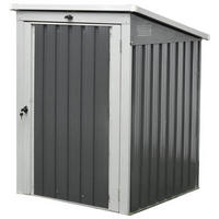 BOX NA ODPADKOVÉ KOŠE   - antracitová, Basics, kov (104/134/101cm)