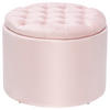 TABURE, les, tekstil roza  - roza, Trend, tekstil/les (50/40/50cm) - Carryhome