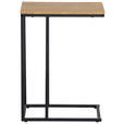 BEISTELLTISCH 45/25/64 cm Schwarz, Eichefarben rechteckig  - Eichefarben/Schwarz, Basics, Holzwerkstoff/Metall (45/25/64cm) - Xora