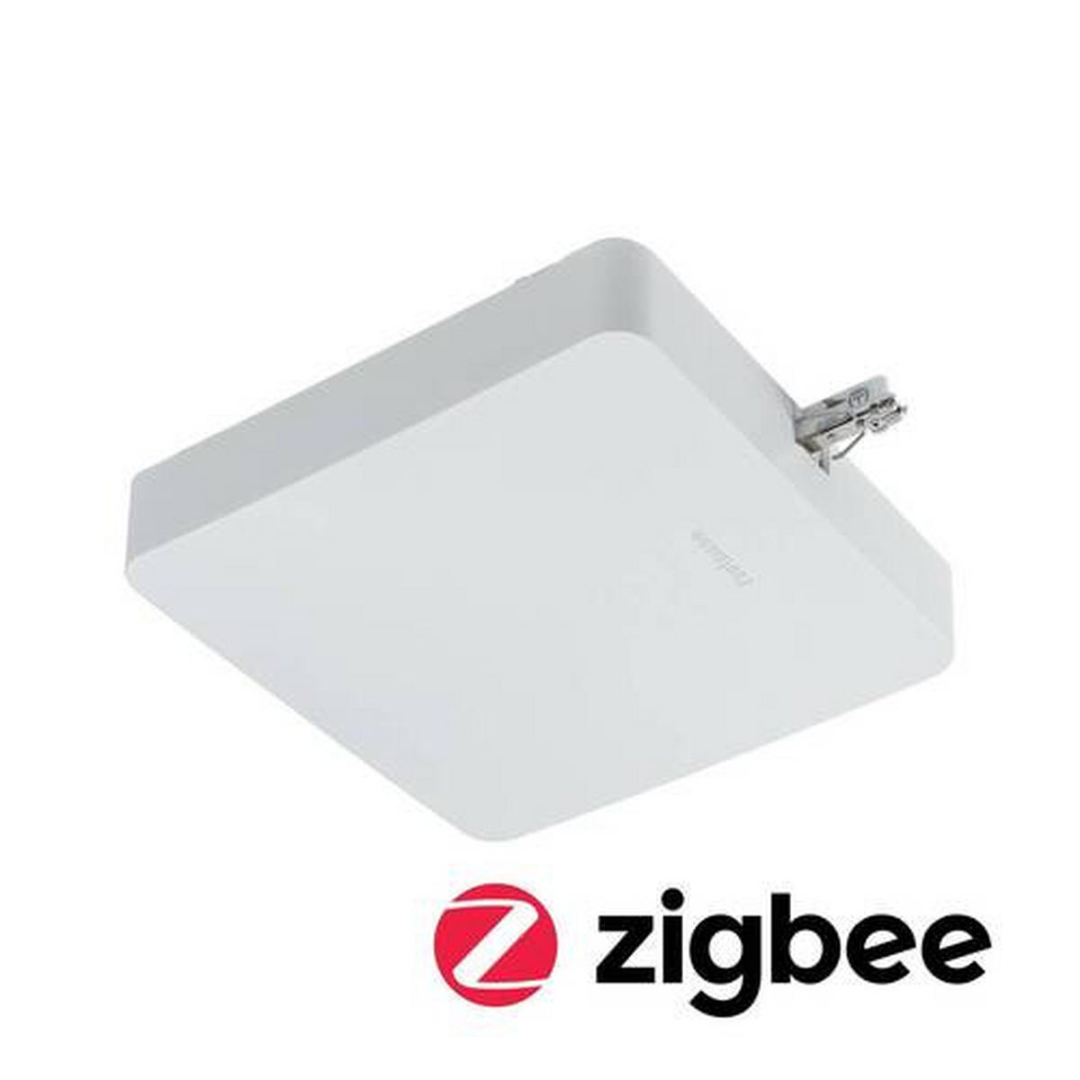 SCHIENENSYSTEM-EINSPEISER URail   - Weiß, Basics, Kunststoff (22,7/4,8cm) - Paulmann