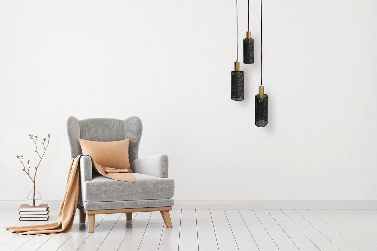 HÄNGLAMPA Tirana 34/150 cm  - svart, Design, metall (34/150cm)