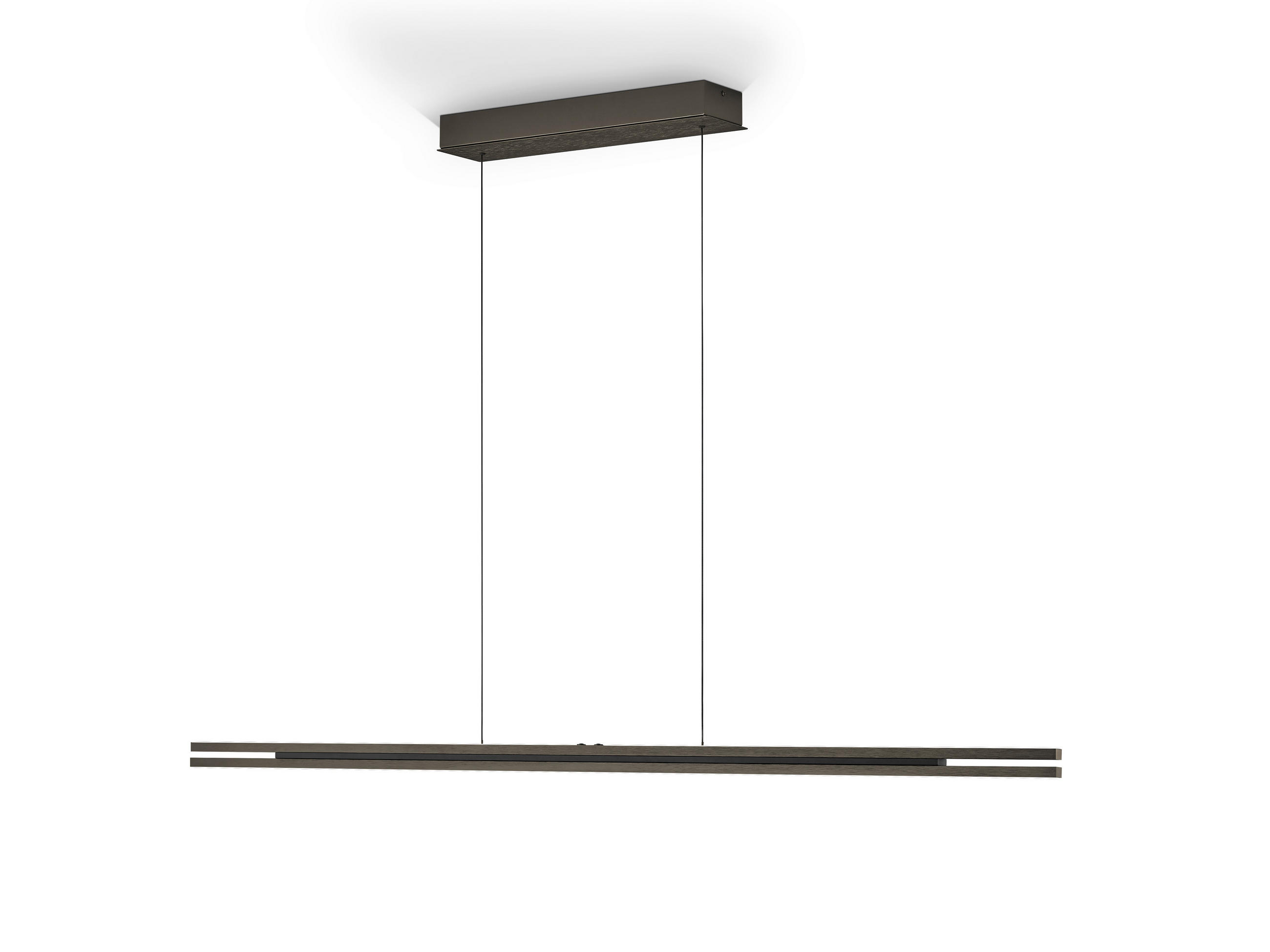 LED-PENDELLEUCHTE 150/5/60-180 cm    - Bronzefarben, Design, Metall (150/5/60-180cm) - Hell