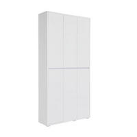SCHUHSCHRANK Weiß  - Weiß, KONVENTIONELL, Holzwerkstoff (100/210/34cm) - Xora