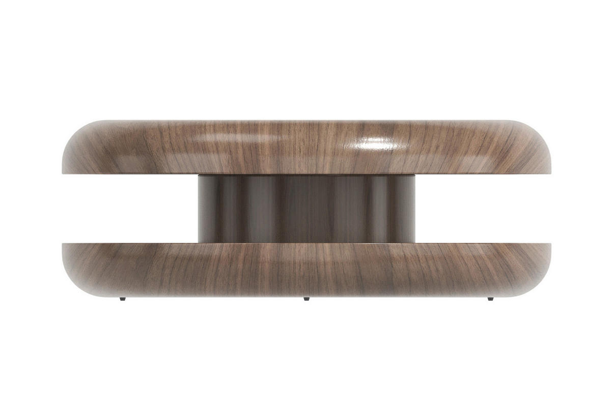 COUCHTISCH furniert 90/90/35 cm rund Walnussfarben  - Walnussfarben, MODERN, Holzwerkstoff (90/90/35cm) - Livetastic