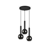 HÄNGLAMPA Clayton 45/150 cm  - svart, Design, metall (45/150cm) - Dieter Knoll