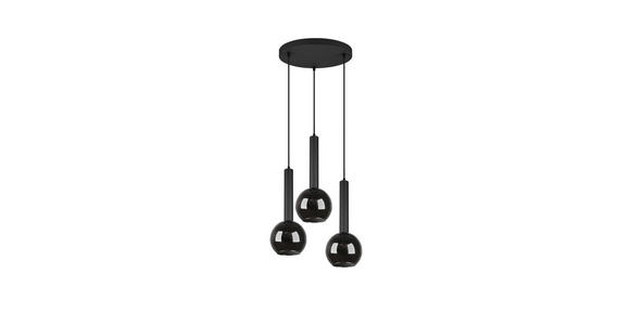 HÄNGELEUCHTE Clayton 45/150 cm - Schwarz, Design, Metall (45/150cm) - Dieter Knoll