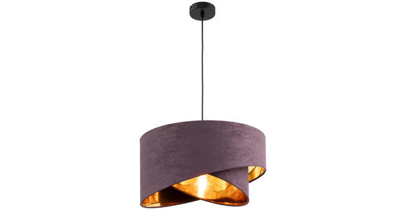HÄNGELEUCHTE 45/130 cm  - Braun, Trend, Textil/Metall (45/130cm) - Novel