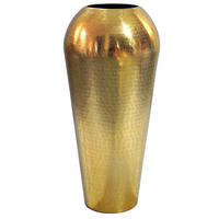 DEKOVASE  - Goldfarben, Design, Metall (23/23/50cm) - Livetastic